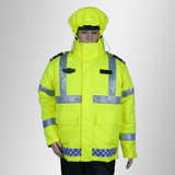 MOTO-BOY冬季防水防护服均码黄 保暖，反光