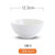 商用酒店西餐厅饭店专用陶瓷餐具饭店加厚白色小碗米饭碗汤碗面碗(5英寸直口碗（外径12.3cm）)