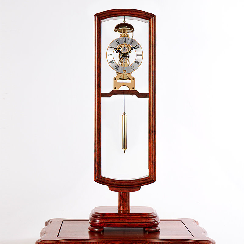 挂钟闹钟汉时欧式刺猬紫檀落地座钟客厅装饰时钟复古立式钟桌面台钟hd