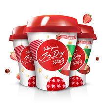 伊利JoyDay芯趣多巧克力豆酸奶220g*6杯草莓蓝莓风味发酵乳整箱装(草莓+蓝莓混合装 6杯)