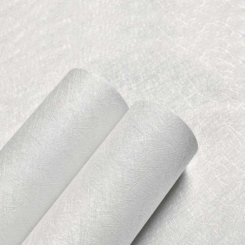 墙背景墙电视背景墙贴学生宿舍翻新简约贴纸白色蚕丝纹宽60cm10米长