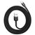 倍思 卡福乐数据线 USB For lightning 2.4A 1M 深空灰壳+黑色线