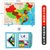 中国地图拼图儿童益智玩具磁性世界立体木质早教地理男女孩3-6岁kb6(磁性中国地图+磁性俄罗斯拼图)