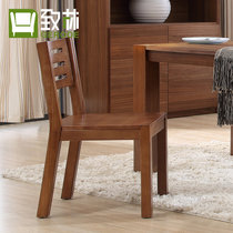 致林家具全实木餐椅北欧家用客厅日式成人木质新中式靠背椅子(实木餐椅)