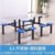 云艳YY-LCL1353 8人圆凳快餐桌椅不锈钢餐桌一体式组合 八人位不锈钢(默认 默认)