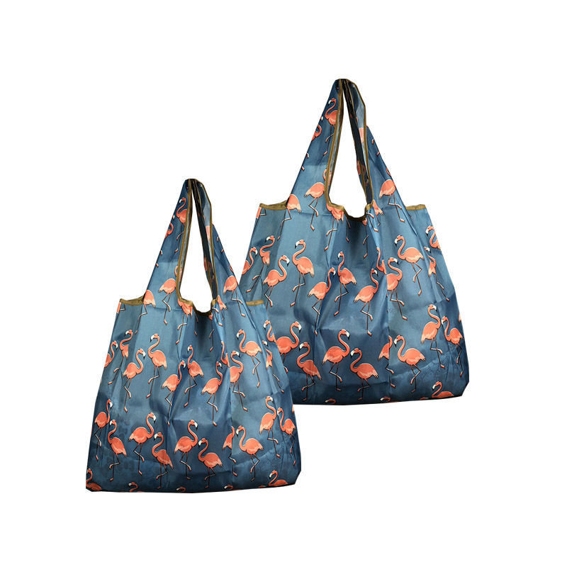 收纳用品超市购物袋折叠尼龙布袋轻便环保袋女手提袋防水超市买菜包小