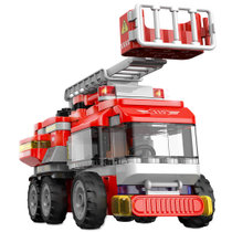 布鲁可百变云梯消防车M2  61209FG-00668 百变云梯消防车4岁及以上儿童玩具