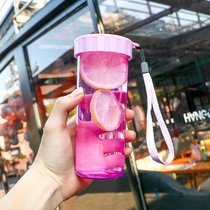 水杯塑料杯子批发便携简约广告杯子定制logo刻字小礼品杯开业赠品(熏衣紫430ml【收藏，加购物车的童鞋优先发货】)