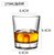 威士忌纯饮杯网红啤酒杯白兰地杯玻璃家用高端古典洋酒杯酒吧杯子(指印杯-270mL)