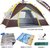 卢卡诺（LOCAMO） 帐篷户外双人3-4人全自动野外露营帐篷套装(浅灰色)