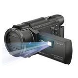 索尼(SONY)FDR-AXP55/axp55 4K视频 高清数码摄像机 5轴防抖 内置投影仪 20倍光学变焦((黑色 官方标配)