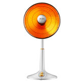 艾美特（Airmat）小太阳取暖器HF1214T-W 家用速热摇头升降电暖器台立式定时节能烤火炉