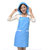 防尘防油护发围裙 可调节带帽头发防油污大扫除围裙(糖果色蓝色（EC6106）)
