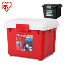 爱丽思IRIS汽车收纳箱车载后备箱储物箱车内杂物整理箱 RVBOX400(红白)