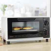 美的（Midea）高颜值 10L迷你日式小电烤箱 家用容量 定时控温 T1-109F(白色（请修改） 荔枝白外壳)
