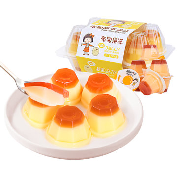 樱桃小丸子果冻零食200g双层焦糖鸡蛋布丁魔芋休闲儿童食品(默认颜色