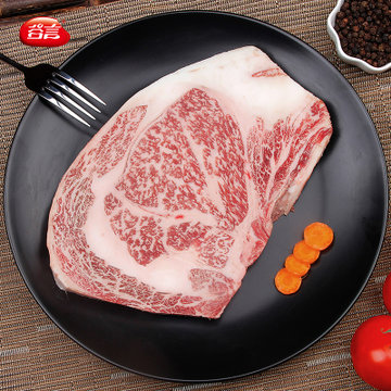 谷言澳洲进口谷饲和牛整切雪花牛排眼肉m12500g