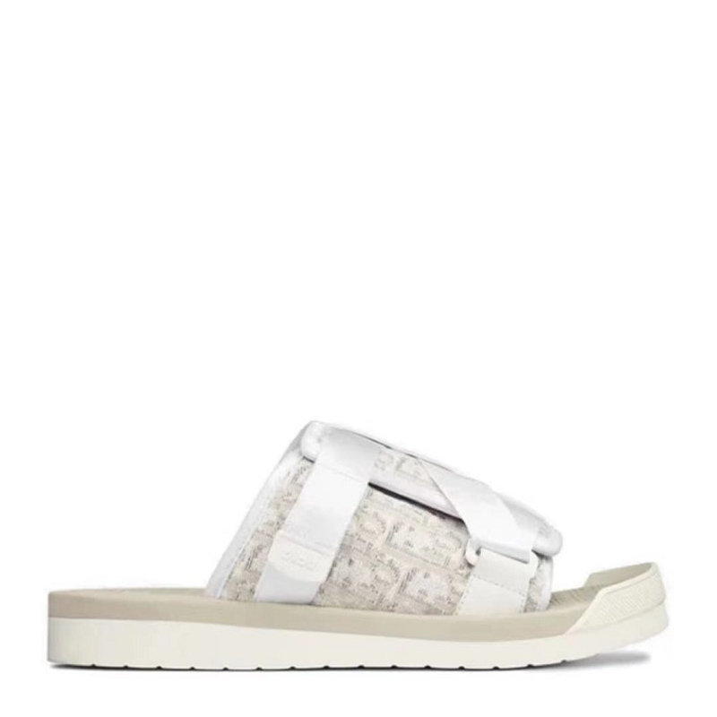 【dior homme鞋靴图片】dior homme米白色男士露趾拖鞋 3sa081-yxv