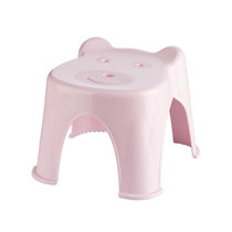 茶花卡通儿童凳子家用宝宝塑料板凳幼儿园凳加厚防滑换鞋凳小矮凳(粉色1个)