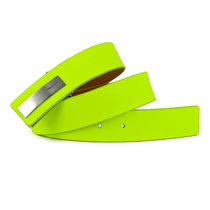 MASCOMMA时尚炫彩内嵌式板扣皮带腰带 4DMW535 荧光绿(110cm)