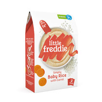 小皮(LittleFreddie)宝宝辅食婴儿营养米糊钙铁锌米粉160g(胡萝卜大米粉)