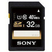 索尼（SONY）SD卡32G相机内存卡SF-32UY 高速class10存储卡40M/s