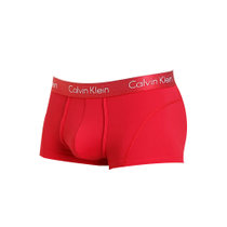Calvin Klein卡尔文克莱恩红色尼龙弹性纤维男士平角内裤NB1005-601M码红 时尚百搭