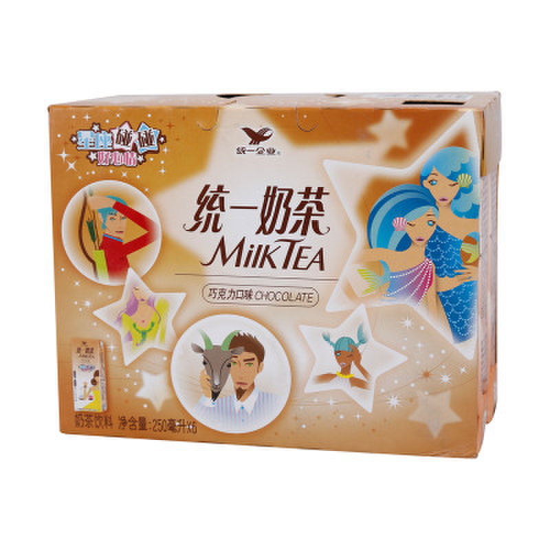 统一巧克力奶茶饮料250ml*6盒/组