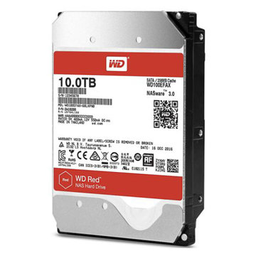 西部数据(WD)红盘 10TB SATA6Gb/s 256M 网络存储(NAS)硬盘(WD100EFAX)