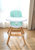 beeshum儿童餐椅宝宝便携可折叠bb凳多功能家用旋转儿童实木餐椅(戈尔韦绿 默认版本)