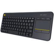 罗技（Logitech）K400 Plus多媒体无线触控键盘K400r升级安卓智能电视专用键盘(黑色 K400 Plus)