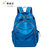 可折叠双肩包超轻便便携男女户外运动旅游防水登山旅行皮肤包背包(蓝色（升级版） 20-35升)