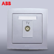 ABB德韵系列开关插座 灰色 一位电视插座 AS301-S