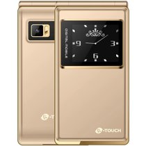 天语（K-Touch）T5 移动联通2G 翻盖老人手机 双卡双待 金色