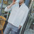 丹杰仕 2017春季新品潮男家男士衬衣纯色休闲青年立领韩版修身男式长袖衬衫DJ62148(白色 XL)