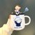 可爱卡通陶瓷杯带盖勺马克杯男女学生情侣水杯子咖啡杯情人节礼物(6Y3282luck蓝蓝男孩拥抱+ 定制盖+蓝心勺)