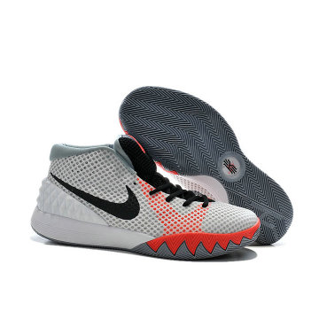 专柜耐克nike kyrie 1凯里欧文一代签名篮球鞋705278-313(白灰红 46)