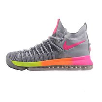 Nike耐克男子运动鞋KD9杜兰特9代精英版男子篮球鞋909140-13(灰桔 46)