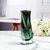 花瓶摆件客厅插花北欧创意简约轻奢家居水晶透明玻璃装饰花器qaz(中号绿色)