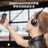 JVC/杰伟世 S28BT 无线蓝牙耳机头戴式重低音语音通话旋转式韩版女生可爱耳麦笔记本电脑手机通用便携接电话(黑色)