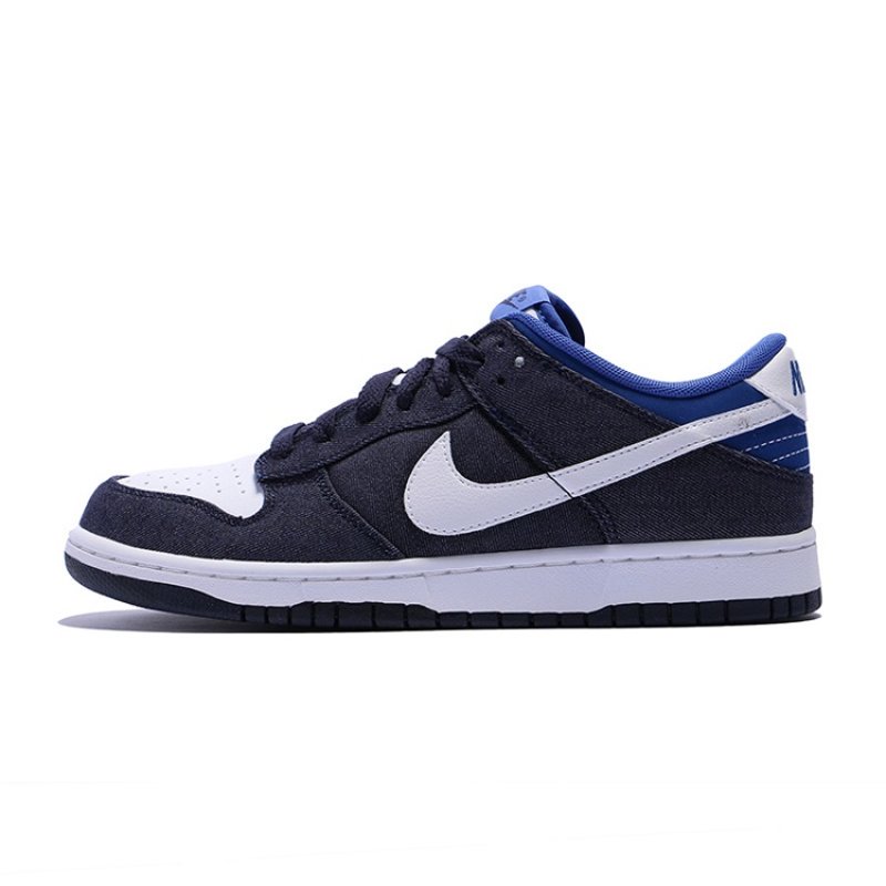 耐克nike dunk low pro sb温暖系列男子旦克板鞋318019-409(熏黑蓝/白