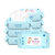 6包装 80抽婴儿湿巾宝宝儿童手口用带盖湿纸巾(6包装（80抽/包）)