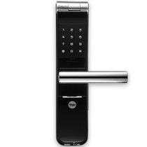 耶鲁电子防盗锁 YMF40 黑色 指纹 密码 机械钥匙3种开启方式
