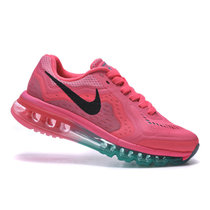 NIKE耐克男女鞋 新款 MAX全掌气垫跑步鞋运动情侣鞋(粉黑绿)