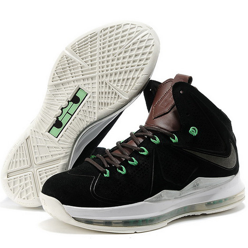 nike耐克 詹姆斯10代 男女休闲运动鞋情侣篮球鞋 8311(黑银绿 43)