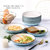 新款菜盘3/6/10个日式餐盘创意陶瓷碟子网红盘子套装个性餐具组合(南瓜蓝 10个8英寸圆盘 默认版本)
