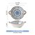 川岛屋日式双耳汤碗家用2021新款网红餐具陶瓷大碗拉面碗手柄汤盆(7.5英寸双耳碗(青蕾))
