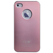 艾思度（iSido）手机保护套保护壳外壳外套苹果iphone4/4S电镀金属（粉色）