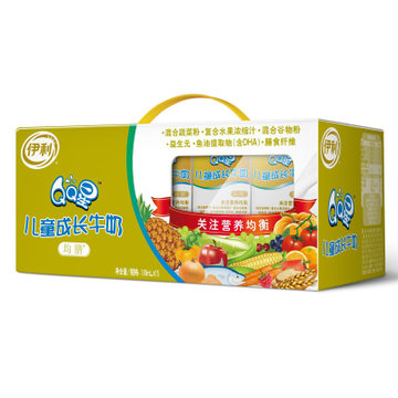 伊利qq星儿童成长牛奶均膳190ml15
