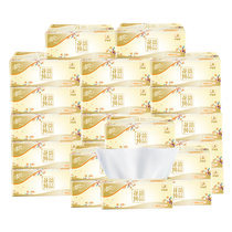 清风花韵系列婴儿抽纸巾软抽餐巾纸面巾纸母婴可用 3层100抽(24包)